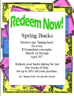 Spring Buck Adv 2009 redeem now_250